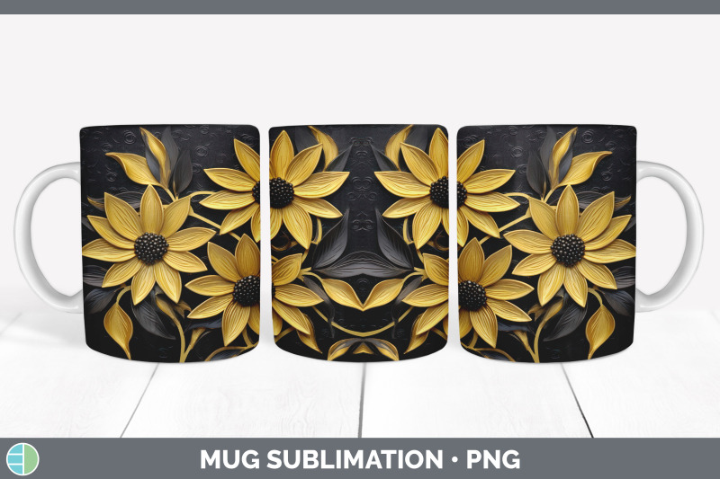 3d-black-eyed-susan-flowers-mug-wrap-sublimation-coffee-cup-design