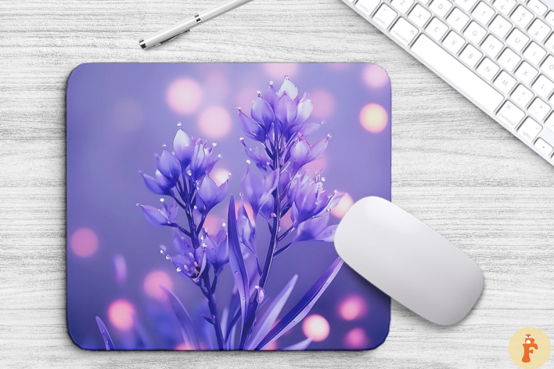 gentle-lavender-flowers-art-mouse-pad