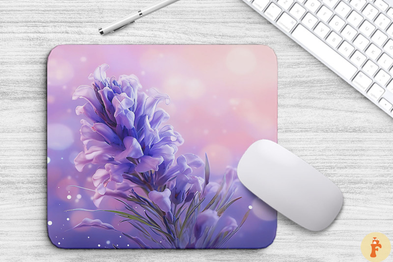 gentle-lavender-flowers-art-mouse-pad