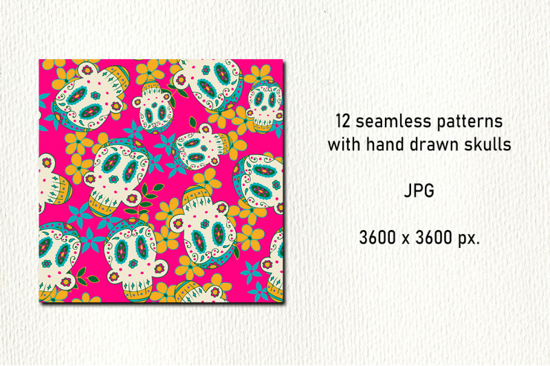 12-sugar-skull-seamless-pattern