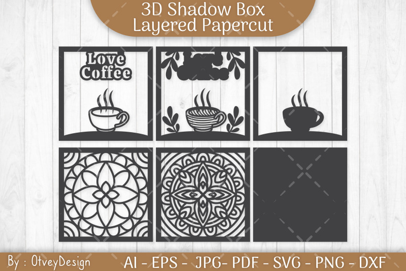 3d-shadow-box-love-coffee-layered