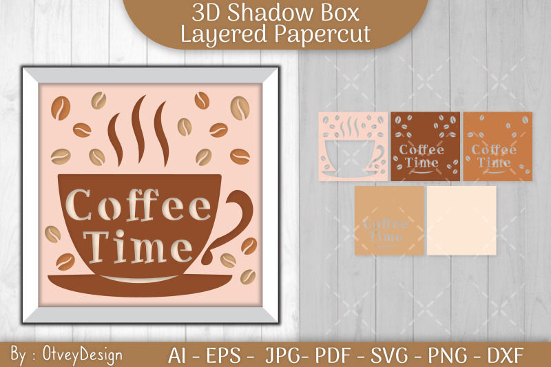 3d-shadow-box-love-coffee-layered