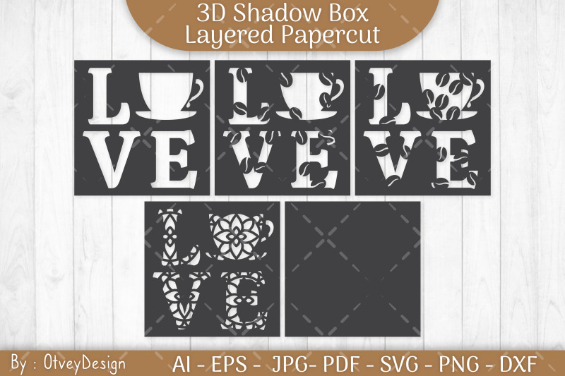 3d-shadow-box-love-coffee-layered