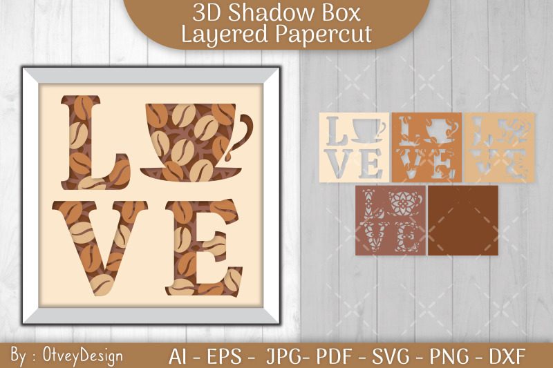 3d-shadow-box-love-coffee-layered