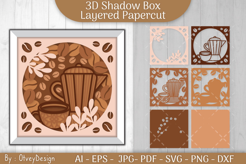 3d-shadow-box-love-coffee-layered