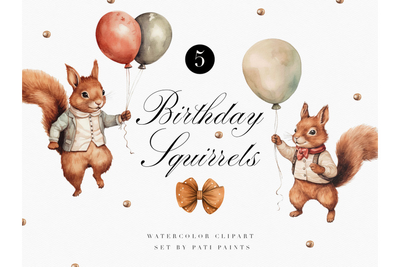 birthday-cute-squirrels-clipart-set-nursery-decor