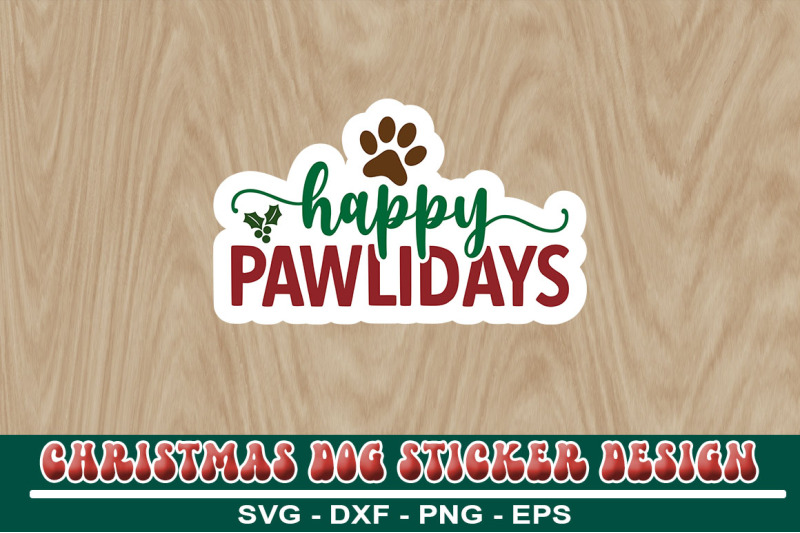 christmas-dog-sticker-design-bundle