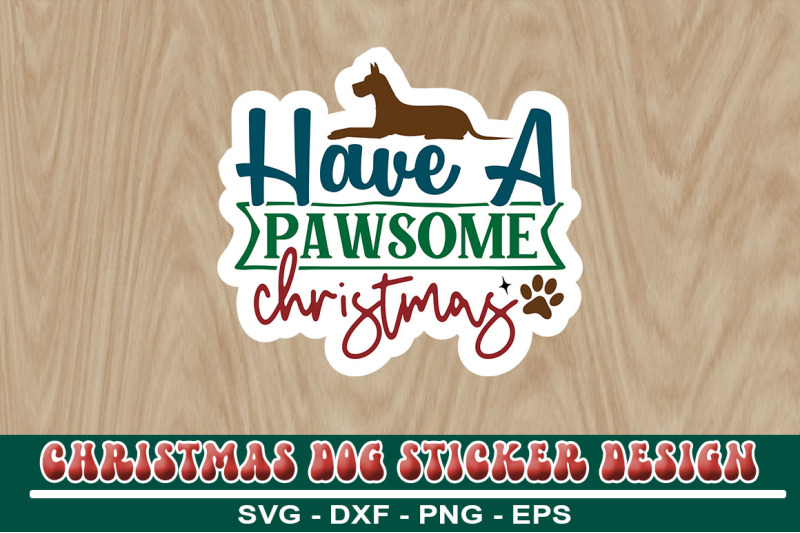 christmas-dog-sticker-design-bundle