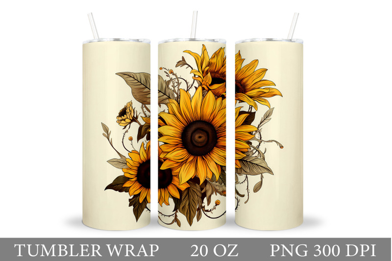 sunflowers-tumbler-design-flowers-tumbler-wrap-sublimation