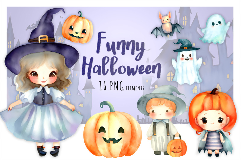 watercolor-halloween-clipart-png-cute-illustration-bundle