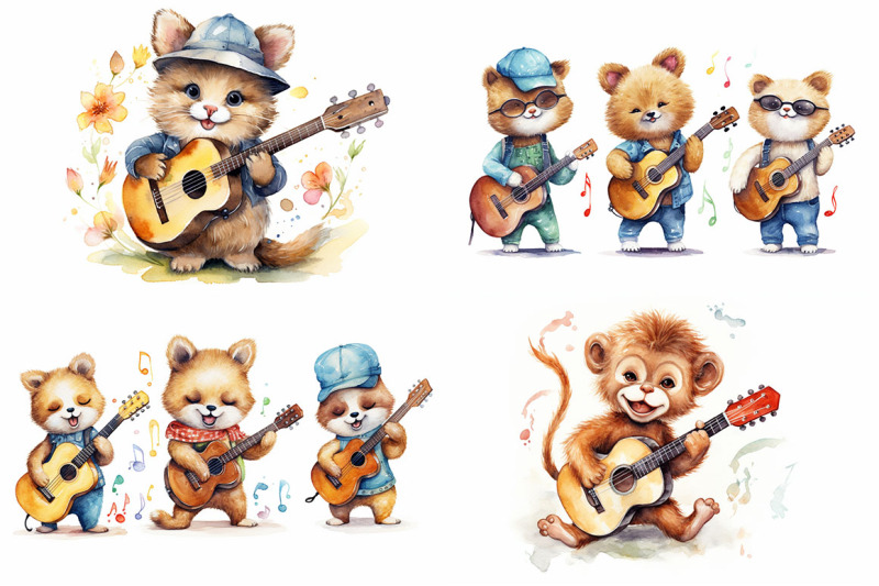 cute-animals-with-guitars