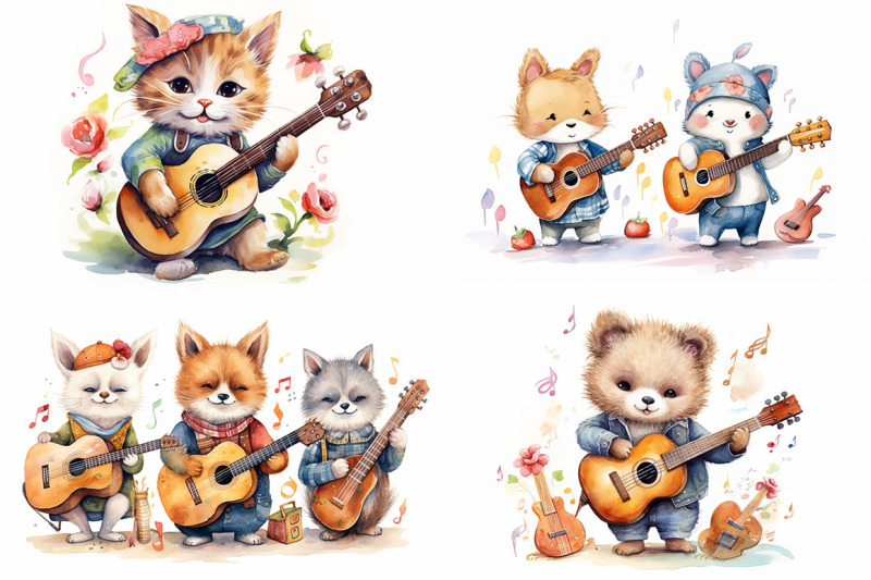 cute-animals-with-guitars