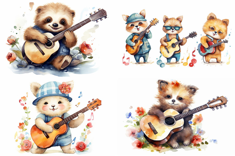 cute-animals-with-guitars