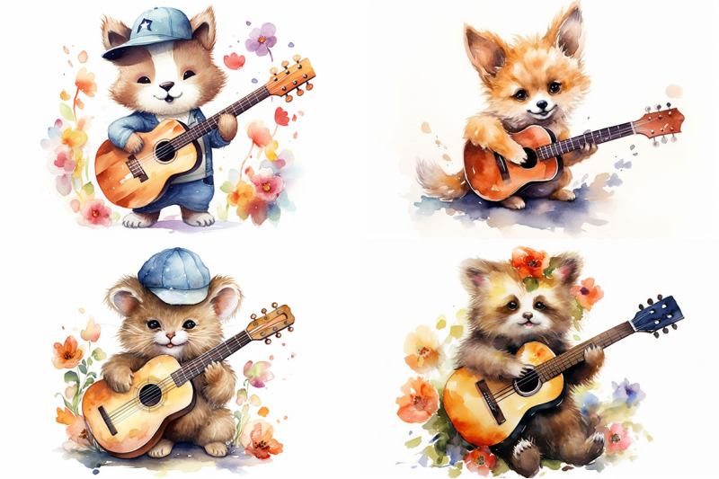 cute-animals-with-guitars