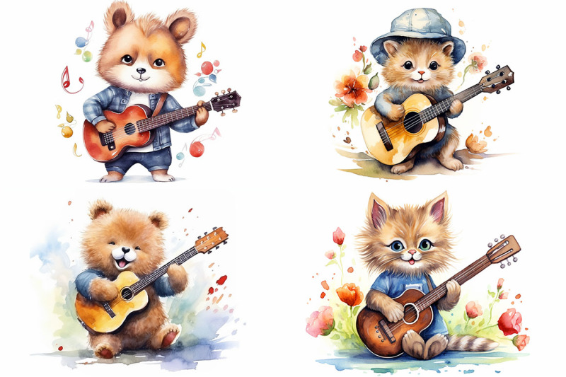 cute-animals-with-guitars