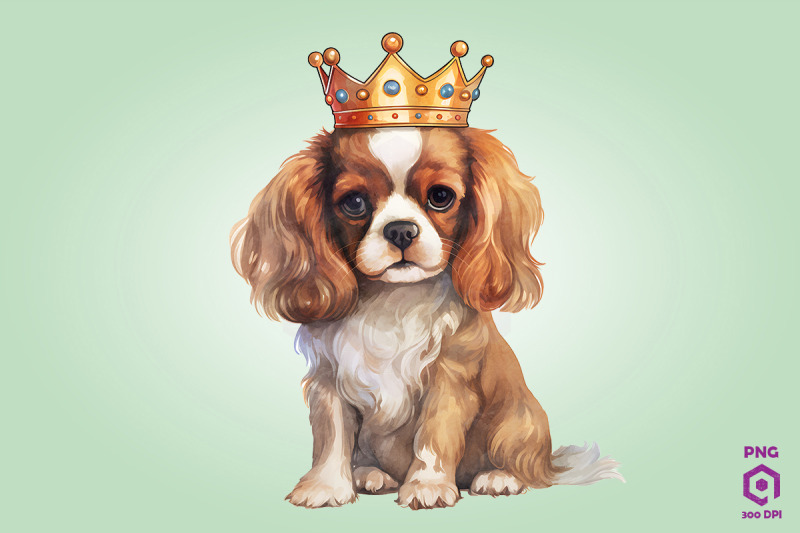 cavalier-dog-wearing-crown