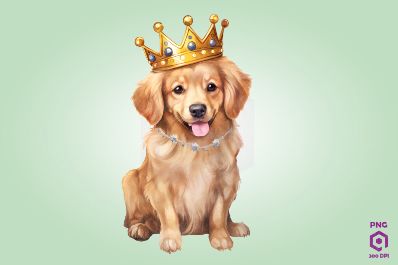 golden-retriever-dog-wearing-crown