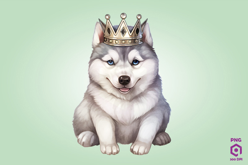 siberian-husky-dog-wearing-crown