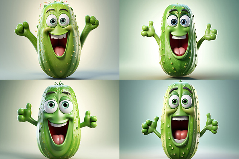 cucumber-3d-cartoon-character