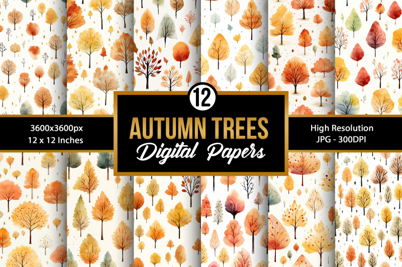 watercolor-fall-autumn-trees-digital-papers