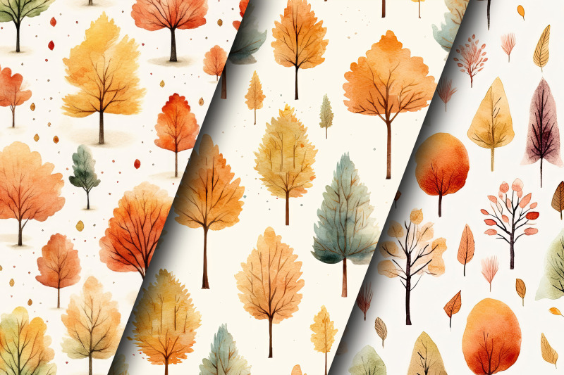 watercolor-fall-autumn-trees-digital-papers