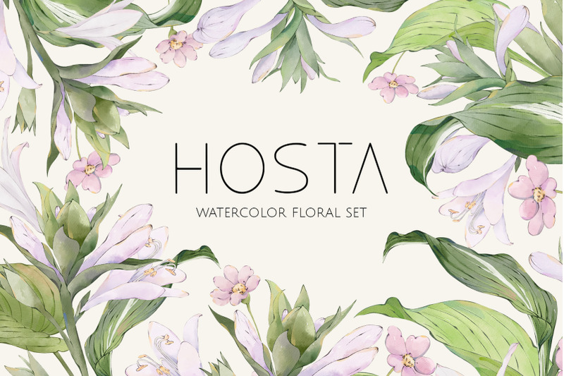 hosta-watercolor-floral-set