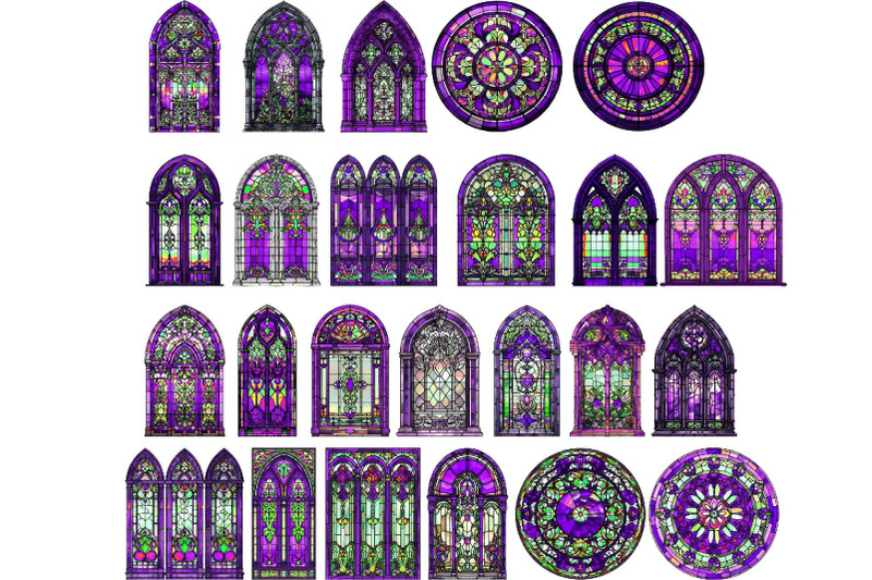 purple-stained-glass-windows-clipart-halloween-clip-art