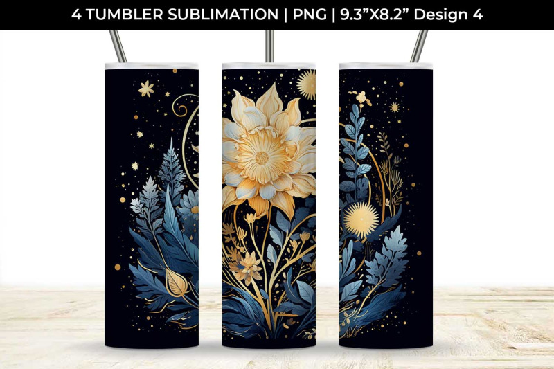 celestial-garden-blooms-sublimation-tumbler-wrap-bundle