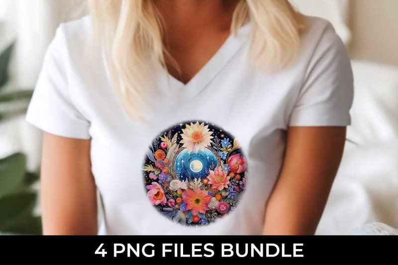 celestial-garden-blooms-sublimation-t-shirt-design-bundle