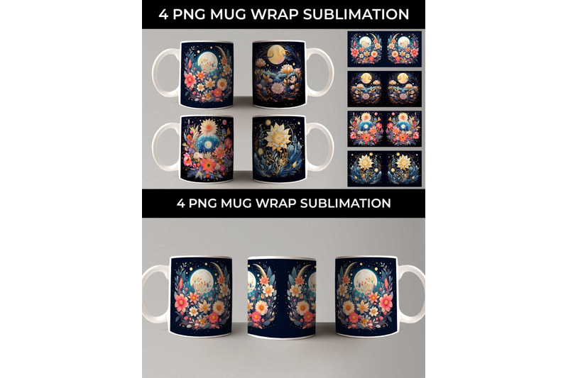 celestial-garden-blooms-sublimation-mug-wrap-bundle