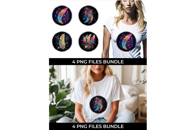 cosmic-feather-tribe-sublimation-t-shirt-bundle