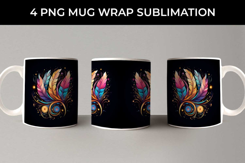 cosmic-feather-tribe-mug-wrap-sublimation-bundle