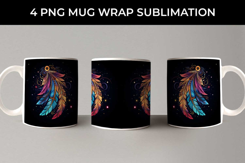 cosmic-feather-tribe-mug-wrap-sublimation-bundle