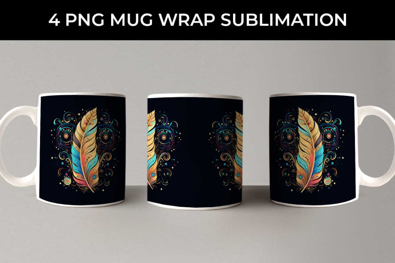 cosmic-feather-tribe-mug-wrap-sublimation-bundle