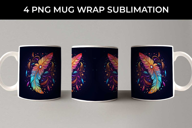 cosmic-feather-tribe-mug-wrap-sublimation-bundle