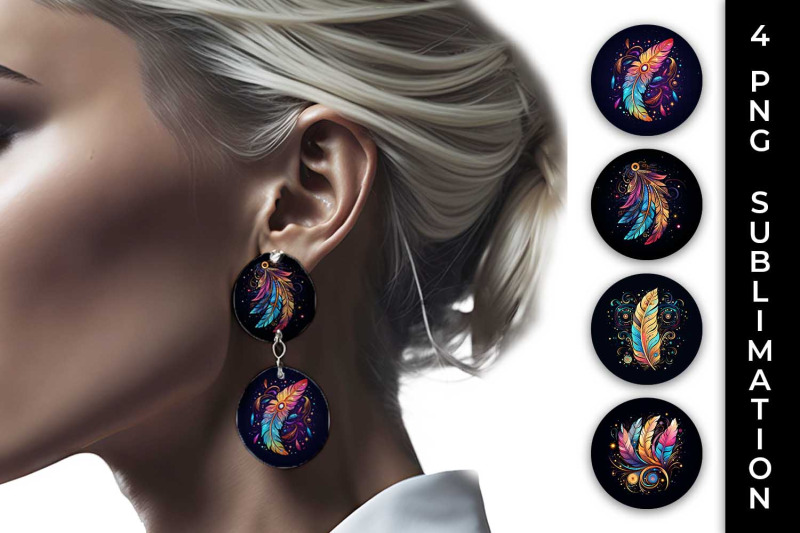 cosmic-feather-tribe-earrings-sublimation-bundle