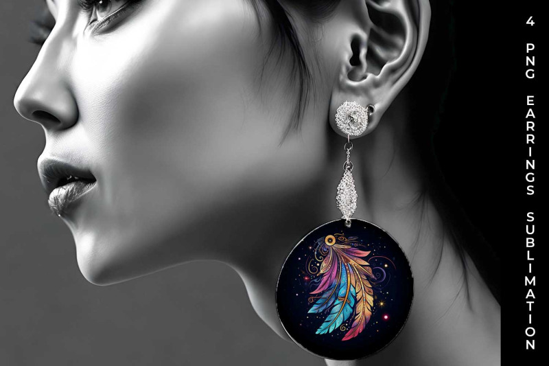 cosmic-feather-tribe-earrings-sublimation-bundle