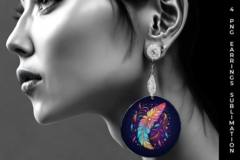 cosmic-feather-tribe-earrings-sublimation-bundle