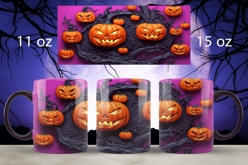 halloween-mug-wrap-design-spooky-pumpkin-mug-sublimation-png