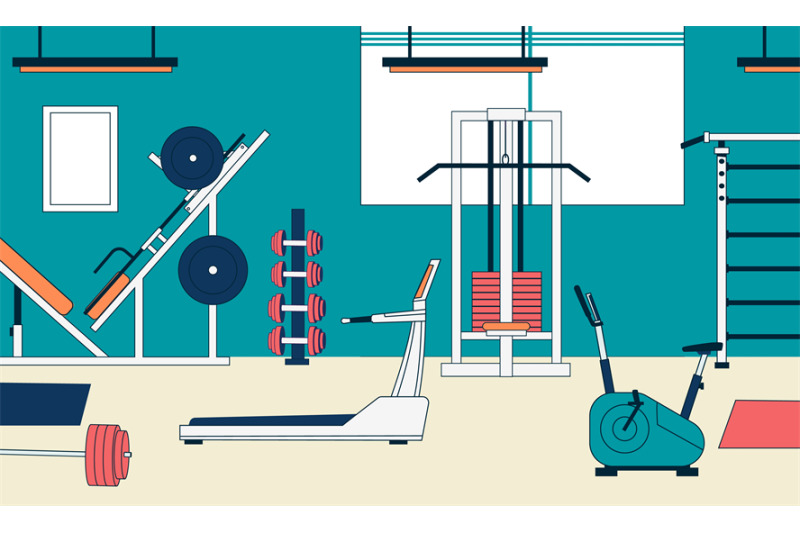 gym-interior-with-equipment-cartoon-fitness-center-with-fitness-train