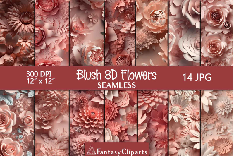 blush-3d-flowers-digital-paper-floral-seamless-patterns
