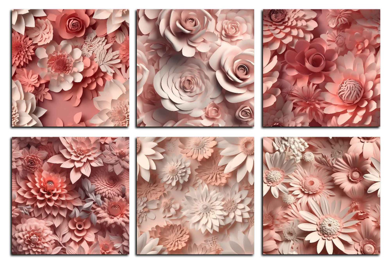blush-3d-flowers-digital-paper-floral-seamless-patterns