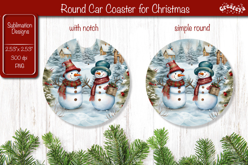 car-coaster-christmas-sublimation-round-coaster-sublimation-design-sno