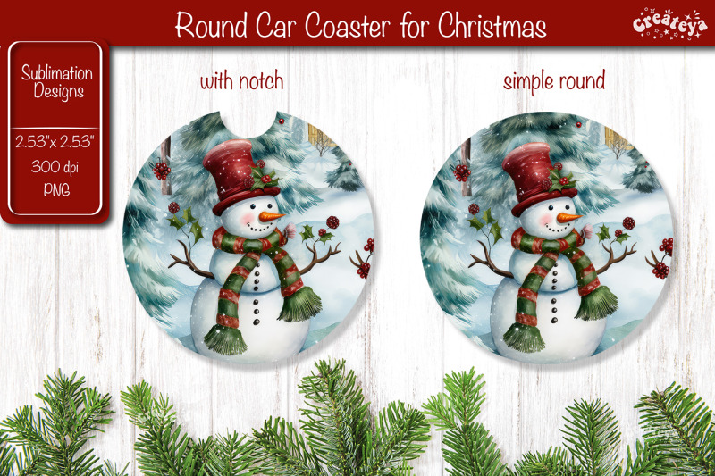 car-coaster-christmas-sublimation-round-coaster-sublimation-design-sno