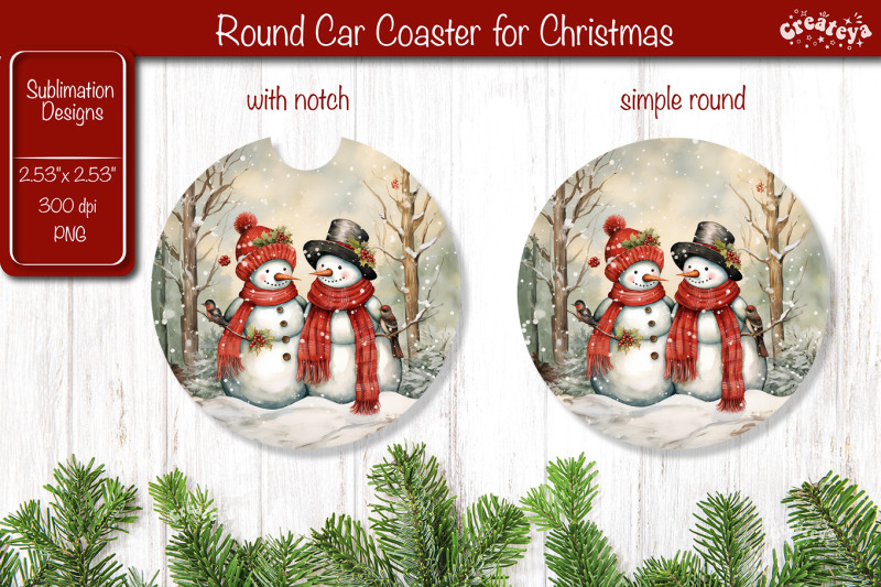 car-coaster-christmas-sublimation-round-coaster-sublimation-design-sno