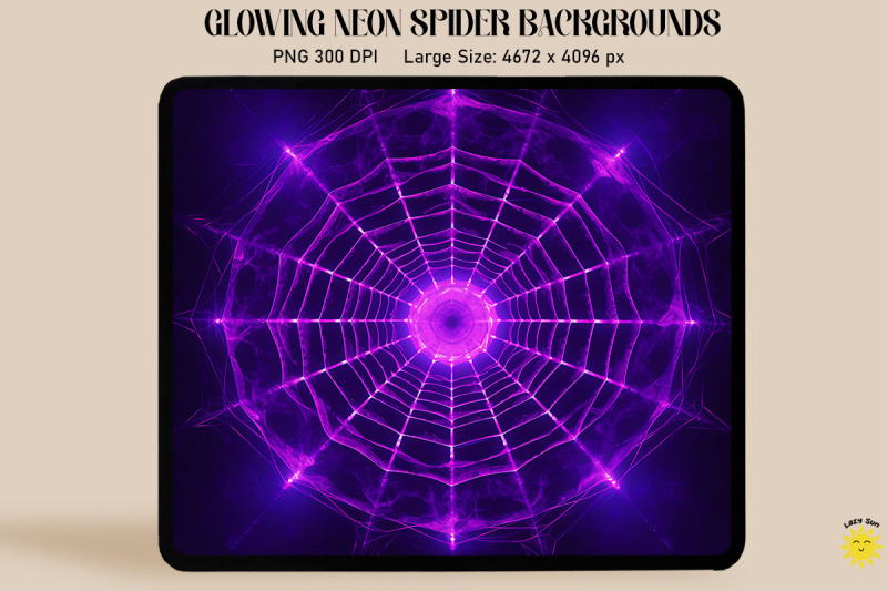 glowing-purple-neon-spiderweb