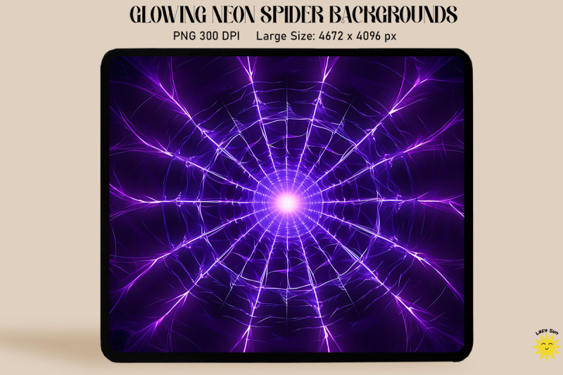 glowing-purple-neon-spiderweb