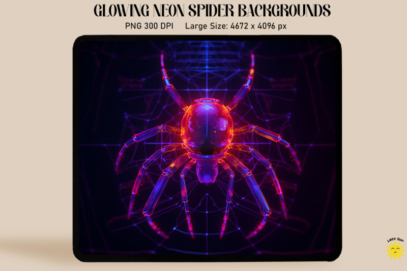 colorful-neon-spider-wireframe