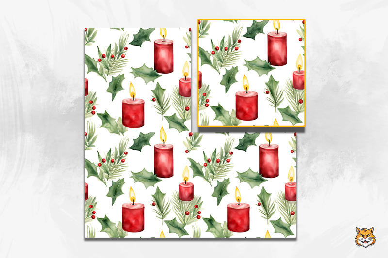 christmas-candle-seamless-pattern-1