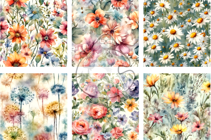 watercolor-floral-surface-pattern-papers